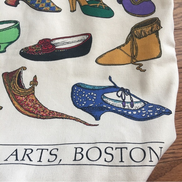 Frame tote bundle= shoes tote + 3 framed shoe prints. Boston museum. - Picture 2 of 14